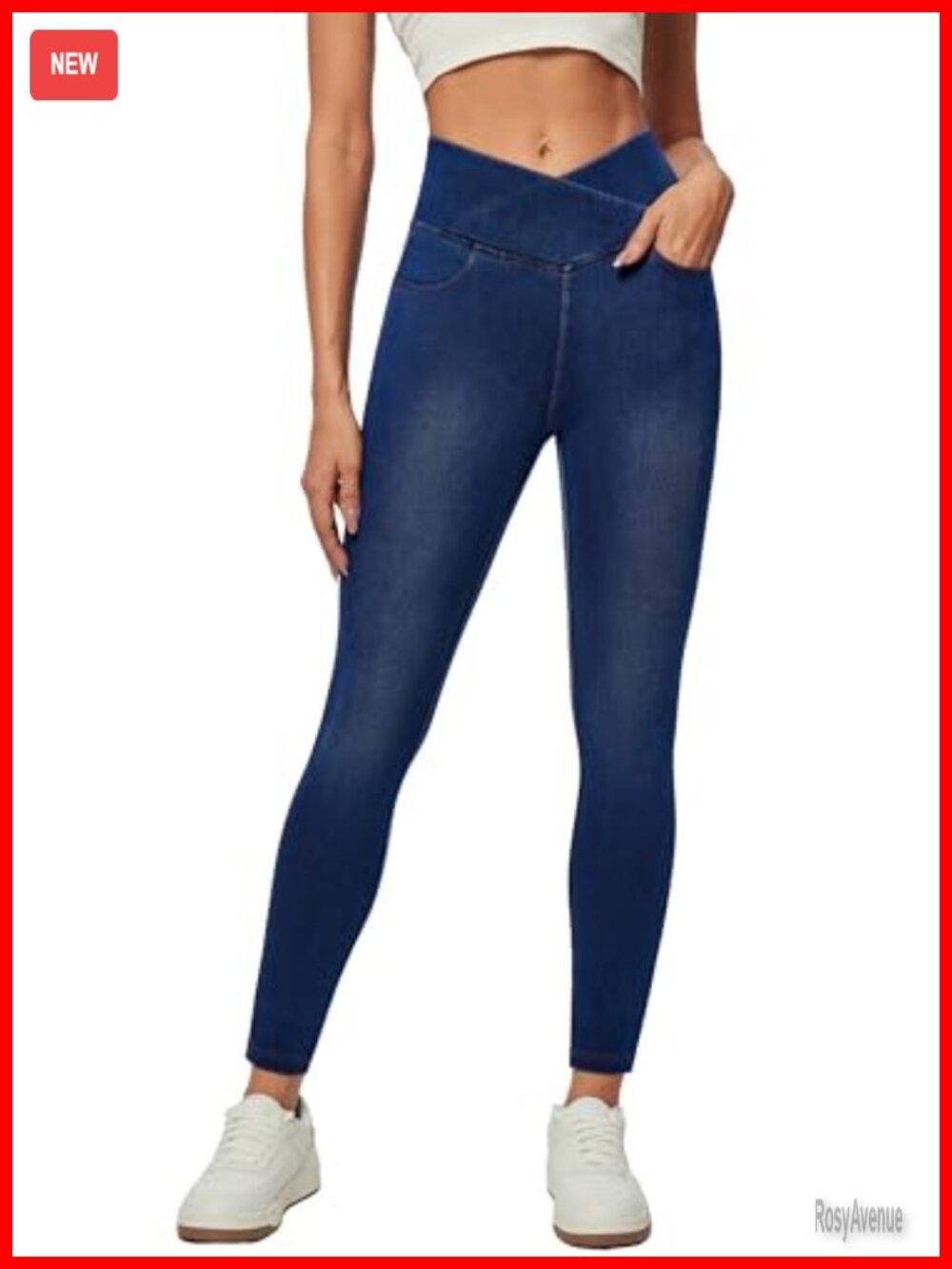 Stretchy High Waisted Skinny Jeggings for Women Pull On